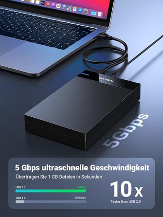 Зовнішній корпус для жорсткого диска UGREEN USB 3.0 UASP 3.5 дюйма для HDD/SSD