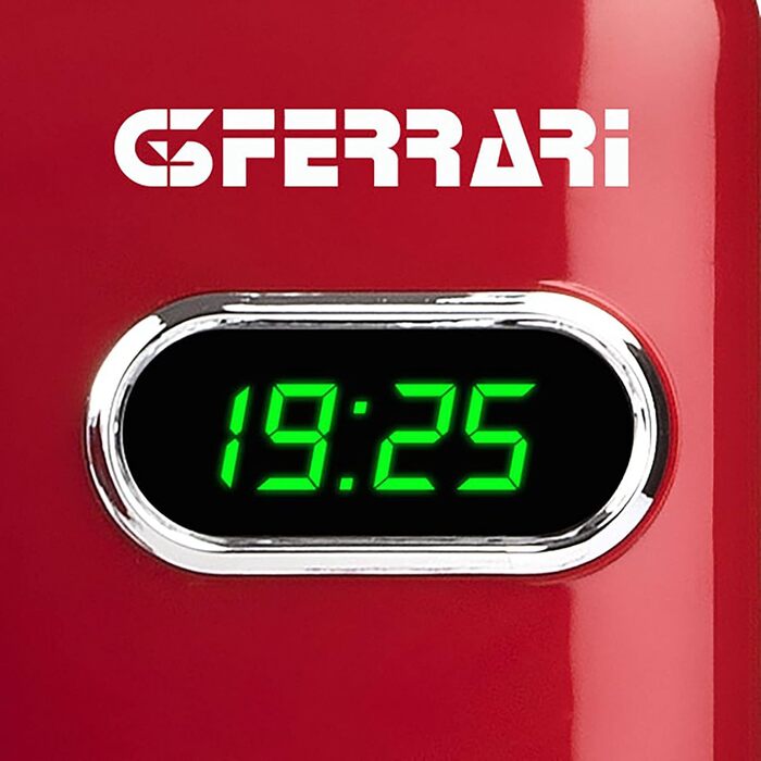 Мікрохвильова піч G3 Ferrari Sapormio Vintage, 1150W, 20 л, 8 програм, червона