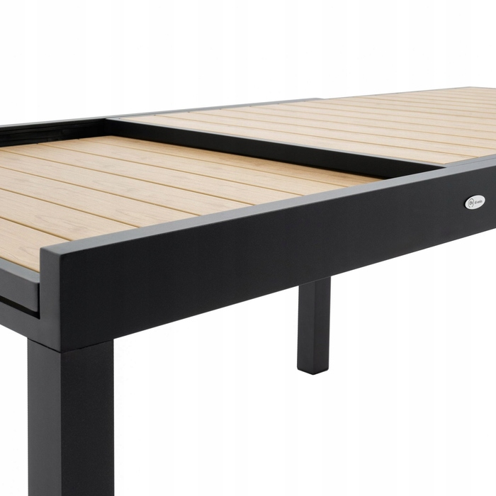 Розкладний садовий стіл Di Volio Galipo DV-062GT, бежевий, 135/270x90x75,5 см