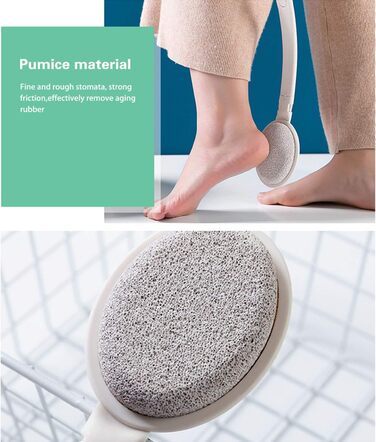 Набір для скрабу тіла 3-в-1: щітка для душу, щітка для спини та губка для пілінгу з нейлоновими щетинами