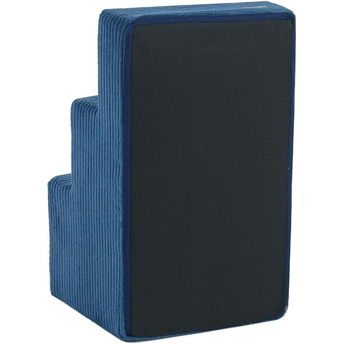 Сходинки для собак Velinda: 3 сходинки, також підходять для котів, допомога у вході, матеріал - піна, темно-синій колір (Cord)