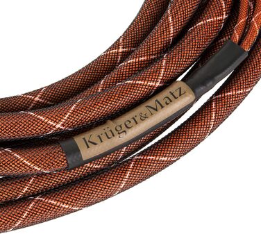 Акустичний кабель Kruger&Matz KM0335-5M з банановими роз'ємами, 5.0 м, 2 шт.