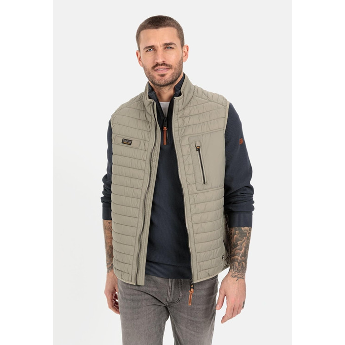 Camel Active Жилет чоловічий легкий степний з переробленого поліаміду (62, Хакі)