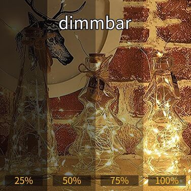 Гірлянда світлодіодна Gresonic 200/300 LED, мікро-сріблястий дріт, для декору інтер'єру та екстер'єру, тепле біле світло, 8 режимів