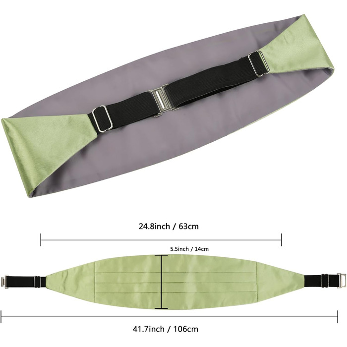 Метелик Alizeal чоловічий однотонний, з підтяжками та нагрудною хустинкою, подарунковий набір (132 Оливковий)