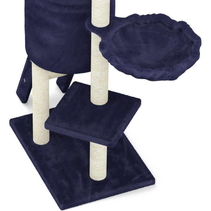 Дерев'яний кігтечка для котів Beltom® Kratzbaum 140 см, блакитний. Ігровий комплекс для котів, кігтеточка, ігровий центр