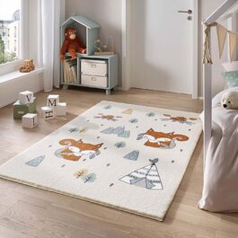 Taracarpet Rug for Children's Room, Kids' Rug and Teen Room Rug, Soft, Cozy, and Soft in Various Designs, Squirrel Brown, 080x150 cm