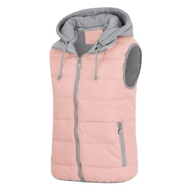 Жіноча степкова жилетка YYNUDA з капюшоном, легка, тепла, рожева, для активного відпочинку