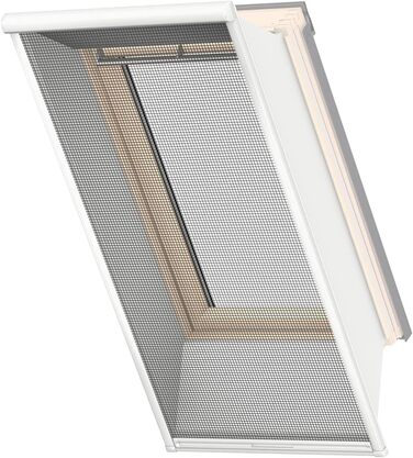 VELUX Original Insect Screens - Weather-resistant, compatible with a roof window cutout width of 923-1120 mm and length 0-2000 mm - Aluminum mesh ZIL SK06 0000SWLD, Black
