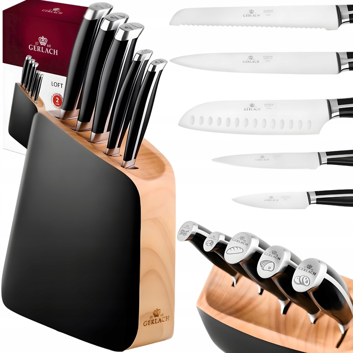 Набір ножів у підставці Gerlach LOFT dfs, 5 предметів