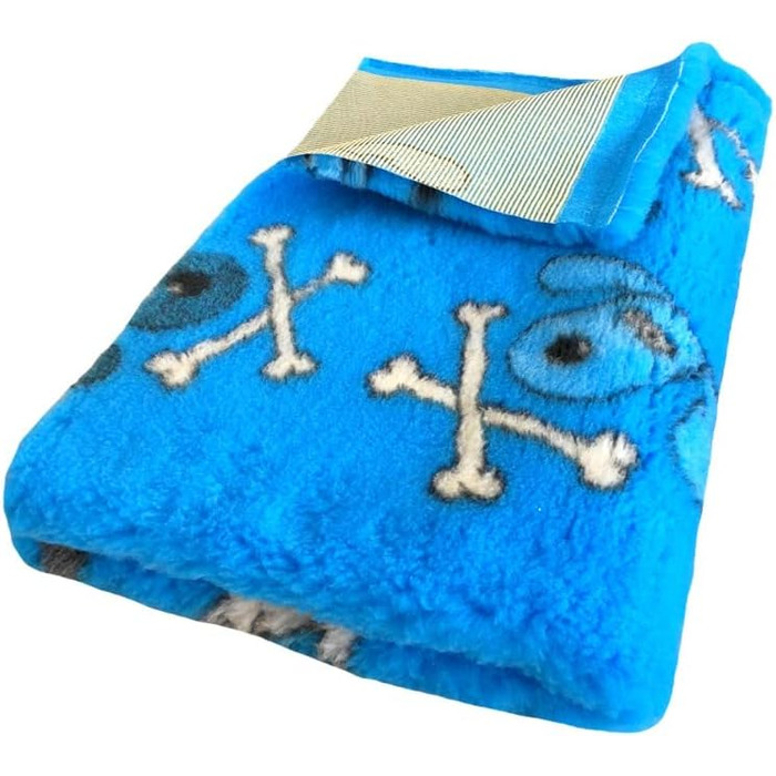 Лежанка для собак Elropet Premium 30mm: антиковзаюча, для маленьких та великих собак, Vet Bed, розміри S (80x50 см), колір блакитний