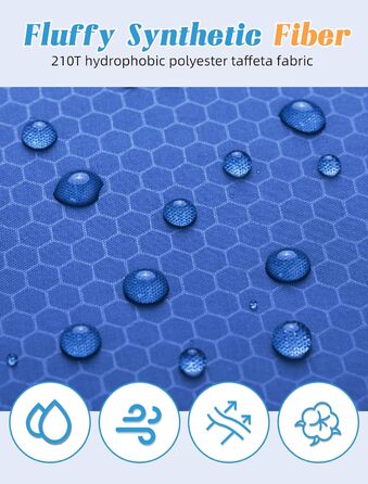 Сплячий мішок Forceatt Winter 4 Seasons -7~20°C для дорослих, водонепроникний, 210x80 см, 1.8 кг. Підходить для кемпінгу, туризму та подорожей.