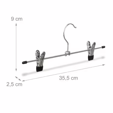 Relaxdays Clothes Hanger Metal, 10-piece and 20-piece pack
