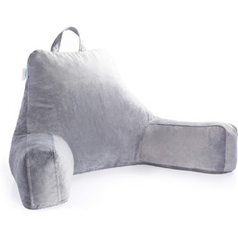 Підлогове крісло-лежак Linenspa з подрібненим пінополіуретаном (Memory Foam), XL, для читання, ігор, перегляду телевізора, з підлокітниками. Ідеально для спалень та кімнат гуртожитків.