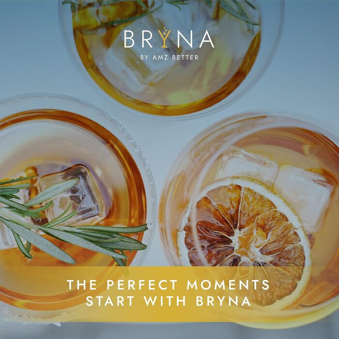 BRYNA - Set of 6 wine glasses, 33 cl, made of polycarbonate (hard plastic), 100% Italian design, unbreakable glasses, reusable and dishwasher-safe wine glasses, transparent