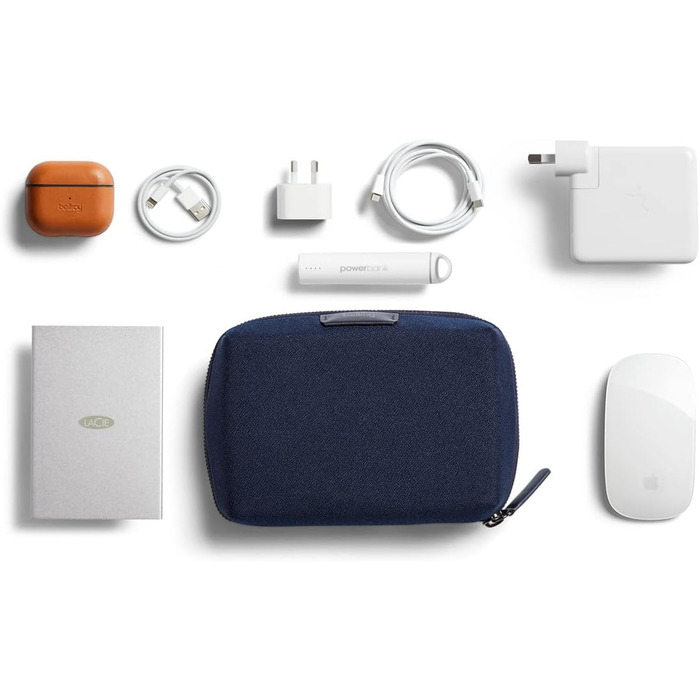 Органайзер Bellroy Tech Kit Compact для зарядних пристроїв, кабелів, миші, павербанку, USB-накопичувачів, донглів, колір морський синій
