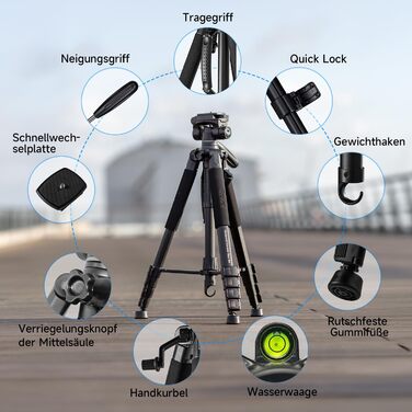 Штатив Rollei Compact Traveler Star S4, 188 см, легкий, з кульковою головкою для DSLR та смартфонів