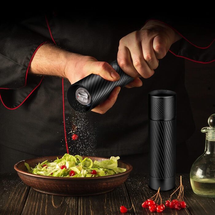 Homnoble Professional Pepper Grinder - High-Performance Metal Pepper Grinder, Manual Pepper Grinder with Adjustable Coarseness and Stainless Steel Blade