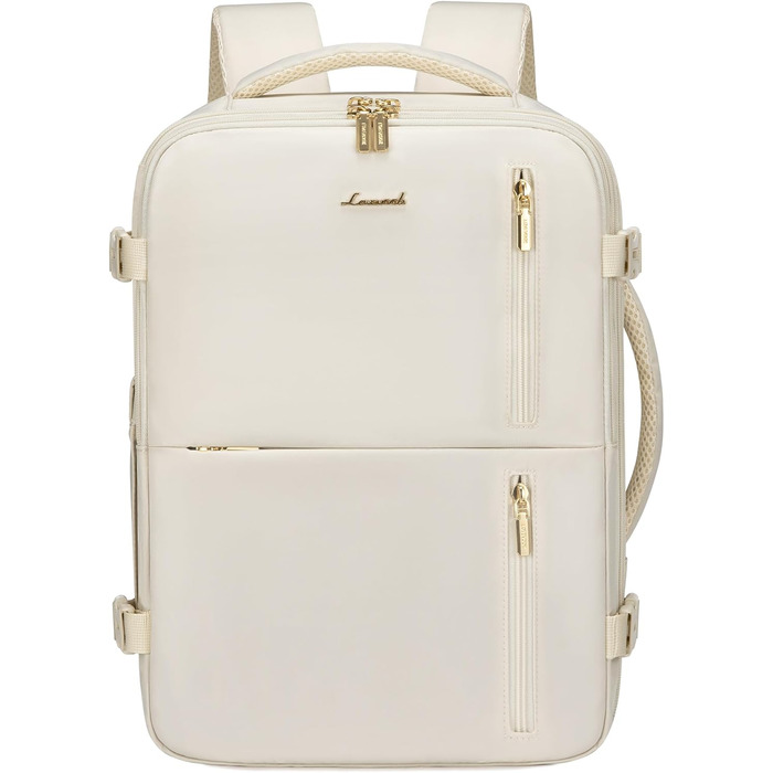 Рюкзак LOVEVOOK для жінок, ручна поклажа, 40x30x20 см, 24л, для ноутбука 14 дюймів, для подорожей, бізнес-рюкзак, бежевий