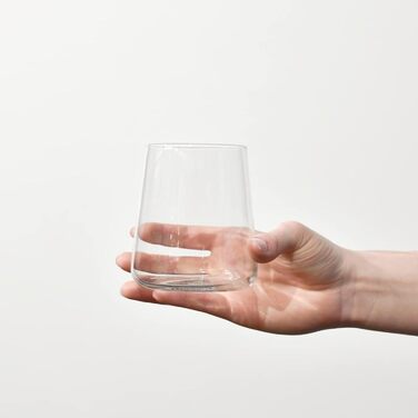Krosno Gin Glasses, Water Glasses, White Wine Glasses, Drinking Glasses | Set of 6 | 430 ML | Avant-Garde Collection | Perfect for home, restaurants, and parties | Dishwasher safe