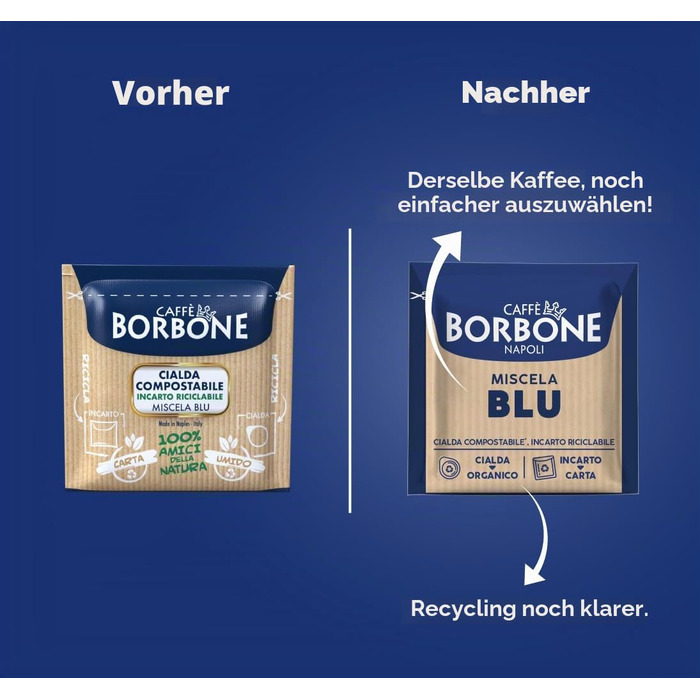 Кавові пади Caffè Borbone Blu Espresso (блакитна суміш), 150 шт