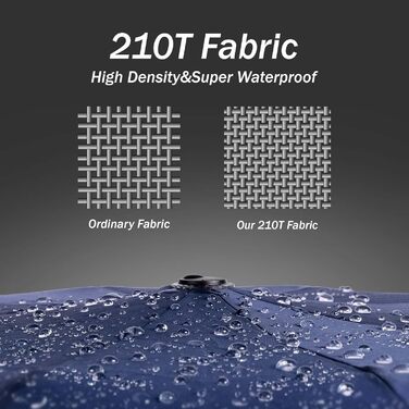 Чоловічий складаний парасолька від дощу Conlun Kompakter, стійкий до вітру, 127 см, чорно-синій