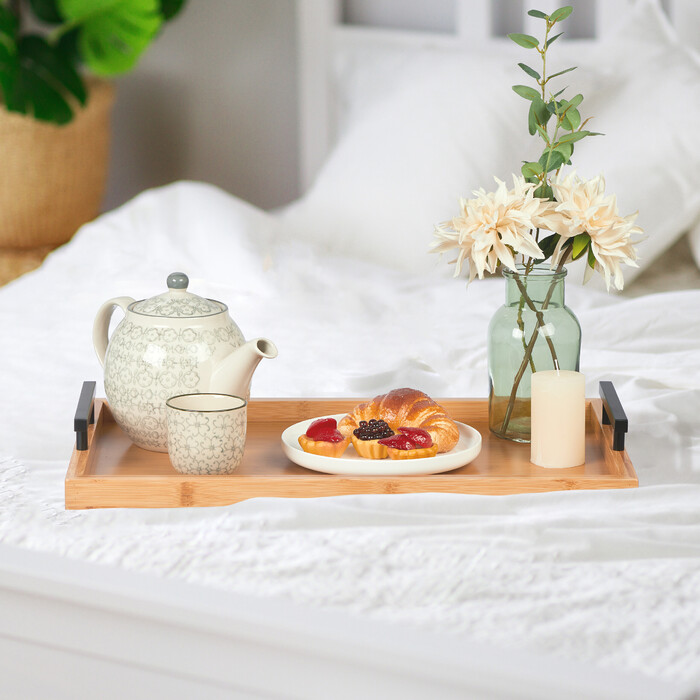 Relaxdays Set of 3 Bamboo Coasters