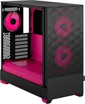 Корпус для ПК Fractal Design Pop Air RGB Magenta Core з темперованим склом, сітчаста передня панель, три RGB вентилятори 120 мм, ATX, Magenta Core