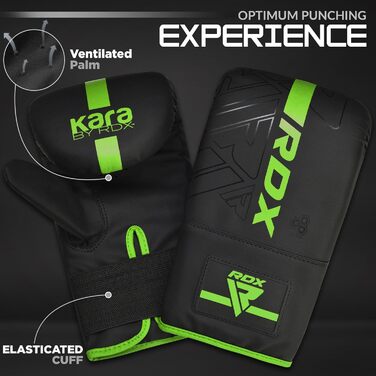 Боксерські рукавички RDX для кікбоксингу, муай-тай, MMA та спарингу, шкіра Maya Hide, зелені
