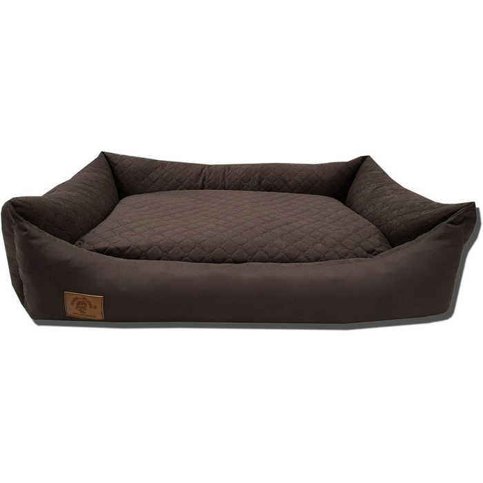 Odolplusz XXL - Dog Bed for Large Dogs - Dog Cushion - Dog Sofa with Reversible Cushion | Removable and Washable Cover [ 100x70cm, Brown ]