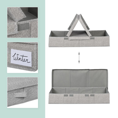 Set of 2 Under-Bed Storage Boxes with Lid