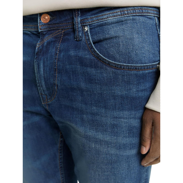 Джинси чоловічі TOM TAILOR Aedan Straight Stretch 36W/32L Mid Stone Wash Denim