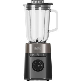 Black+Decker 2200W Stand Mixer with 2.2L Glass Bowl - 8 Speeds, 6 Stainless Steel Blades, Ice Crush & Smoothie Maker