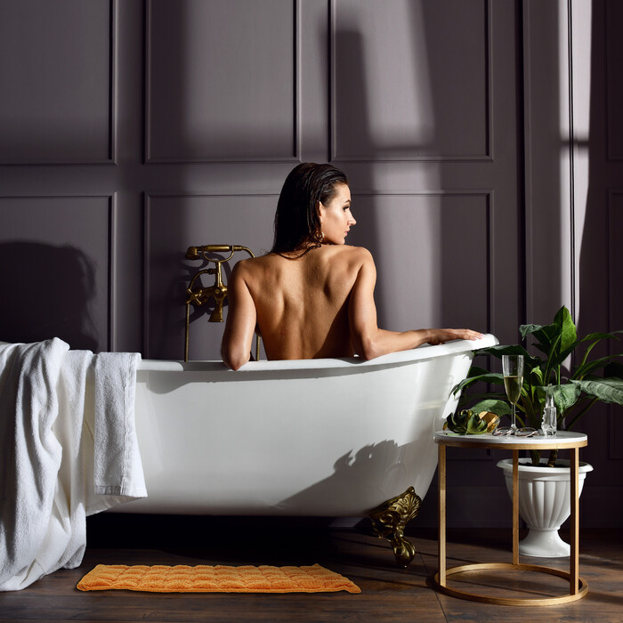 Relaxdays Cotton Bath Mat 60x40 cm