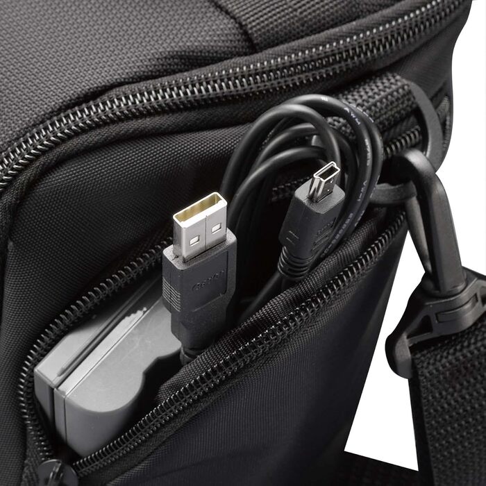 Сумка для камери Case Logic DCB306K SLR з ремінєм та ручкою, чорно-червона