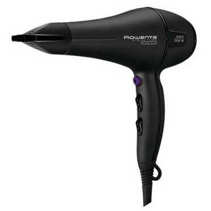 Професійний фен для волосся Rowenta Signature Pro CV7840F0, 2200 Вт, з іонізацією, 2 швидкостями, 3 режимами температури, концентраторами та дифузором