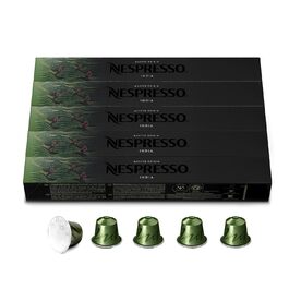 Кава Nespresso Original India: суміш Арабіки та Робусти, темне обсмаження | 100 капсул | Сумісна з Nespresso Original