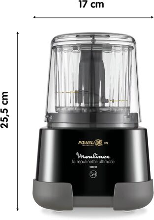 Moulineux електричний подрібнювач чорного кольору