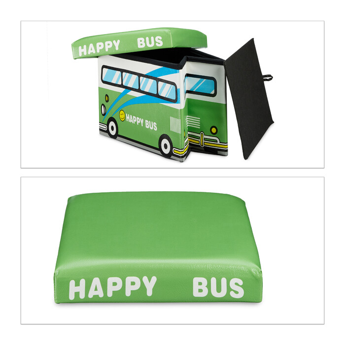 Relaxdays Foldable Toy Box with Storage Space