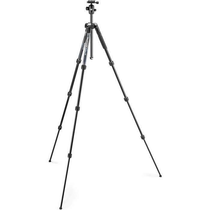 Штатив Manfrotto Element MII з алюмінію, чорний, 4 секції, BH - MKELMII4BK-BH