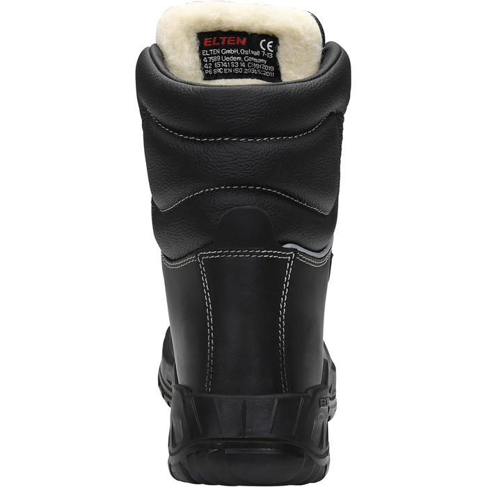 Черевики робочі ELTEN Renzo Winter S3S CI, зимові, шкіряні, сталевий підносок, чорні, 43 EU (жіночі та чоловічі)