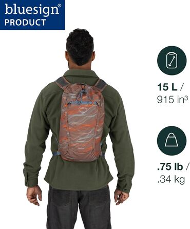 Рюкзак Osprey Daylite Cinch Pack унісекс, синій, міський, для щоденного використання