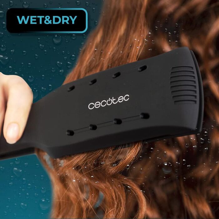 Плойка Cecotec Ritualcare 900 Max з широкими пластинами, 55W, керамічне покриття з кератином та аргановою олією, іонізація, XL пластини, 3м кабель з обертанням 360°