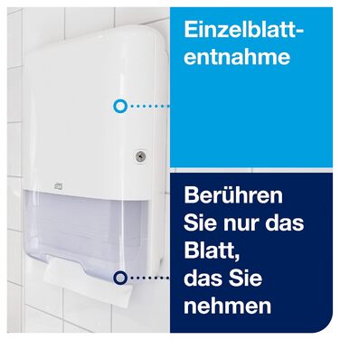 Tork Dispenser for Z-Fold Towels White H3, Elevation Design, 553000