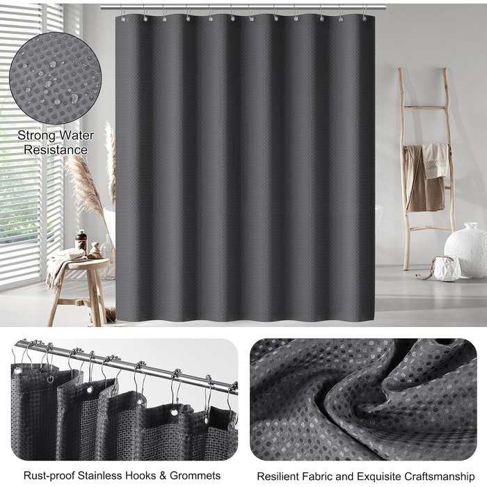 Набір для ванної кімнати Z ZONAMA 24 предмети: душовий завіс, килимок, смітник, тримач для унітазу, дозатор мила. Зелений колір.