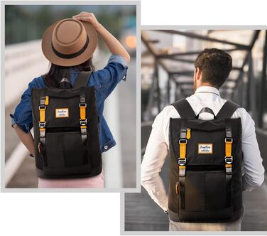 Рюкзак для ноутбука YAMTION для чоловіків, підходить для школи, університету, роботи та подорожей. USB-порт, відділення для ноутбука 17 дюймів.