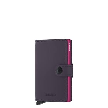 Гаманець Secrid Miniwallet Matte Dark Purple-fuchsia (10.2 x 6.5 x 2.1 см) - Оригінальний жіночий та чоловічий