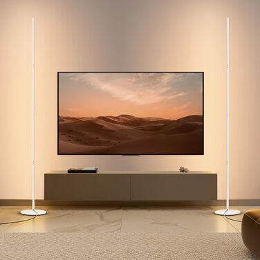 LED торшер Edishine з димуванням, тепле світло 3000K, регульована висота 146 см, для вітальні, спальні, офісу, з функцією пам'яті