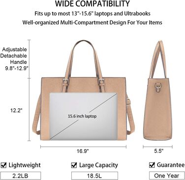Сумка жіноча NUBILY Shopper шкіряна велика для ноутбука 15.6