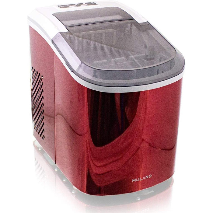 Машина для приготування льоду з нержавіючої сталі, Ice Maker, червона